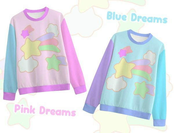 Y2K Dreamy Pastel Gamer Sweatshirt - Streetwear Aesthetic