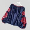 Y2K Embroidered Lace-Up Tassel V-Neck Lantern Sleeve Retro Streetwear Dress