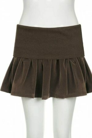 Y2K Fairycore Grunge Pleated Short Skirt - Streetwear Aesthetic