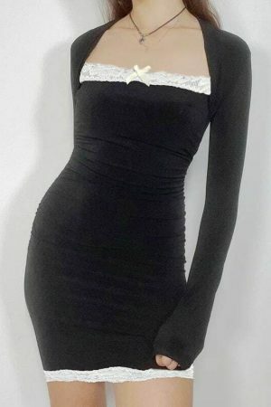 Y2K Fairycore Streetwear Bodycon Mini Dress