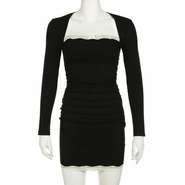 Y2K Fairycore Streetwear Bodycon Mini Dress