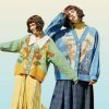 Y2K Floral Embroidered Van Gogh Cardigan - Streetwear Knit Top