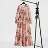 Y2K Floral Print Maxi Dress for Women