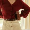 Y2K Fluffy Button Cardigan | Warm Pullover Knitted Sweater for Women