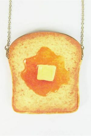 Y2K French Toast Shoulder Bag Orange Mini Crossbody Purse