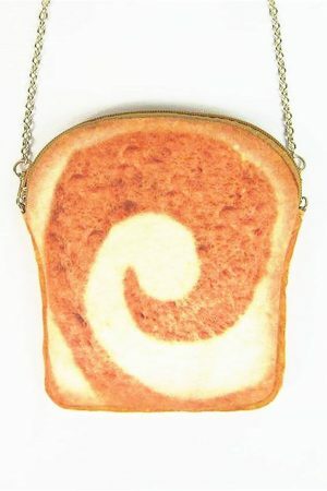 Y2K French Toast Shoulder Bag Orange Mini Crossbody Purse