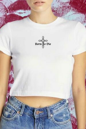 Y2K Girlcore Aesthetic Cotton Crop Top