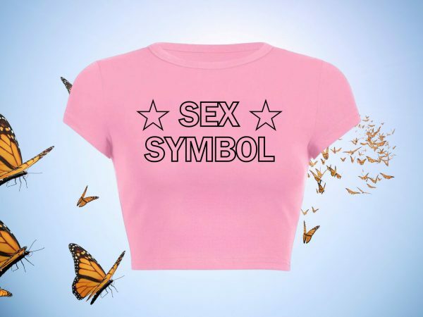 Y2K Grunge Slogan Baby Tee Streetwear Aesthetic Crop Top