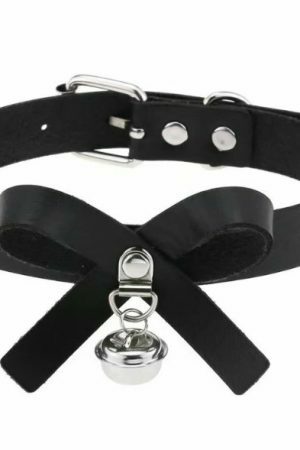 Y2K Handmade Punk Harajuku Leather Collar Choker Necklace