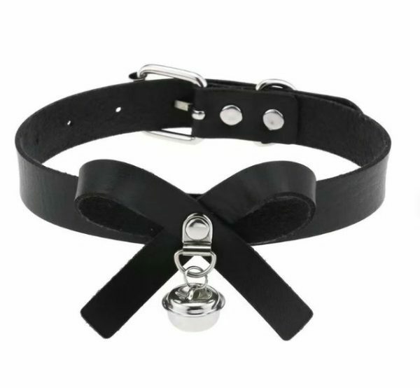 Y2K Handmade Punk Harajuku Leather Collar Choker Necklace