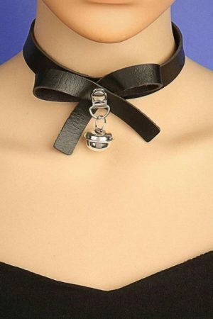 Y2K Handmade Punk Harajuku Leather Collar Choker Necklace