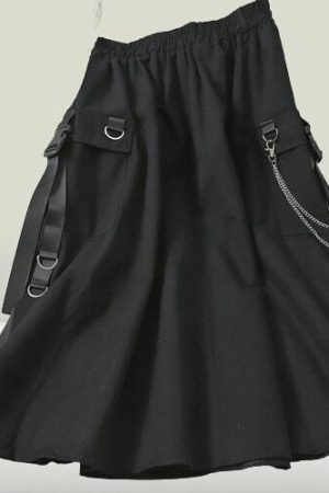 Y2K Harajuku Gothic Grunge Fairycore Edgy Alt Skirt