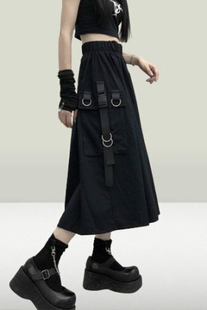 Y2K Harajuku Gothic Grunge Fairycore Edgy Alt Skirt