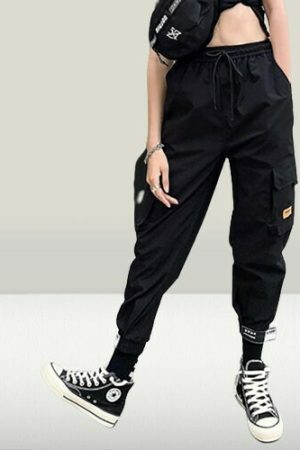 Y2K Harajuku Streetwear Cargo Jogger Pants