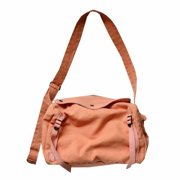 Y2K Harajuku Style Canvas Messenger Bag for Men - Retro Korean Streetwear Shoulder Bag