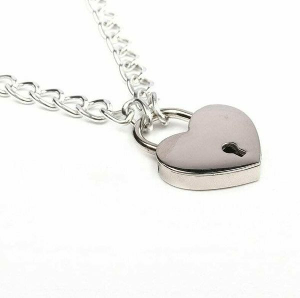 Y2K Heart-Shaped Pendant Necklace with Punk Chain