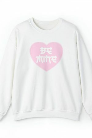 Y2K Heart Sweatshirt: Trendy Lovecore Valentine's Day Gift