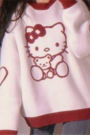 Y2K Hello Kitty Streetwear Sweater