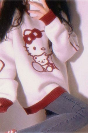 Y2K Hello Kitty Streetwear Sweater