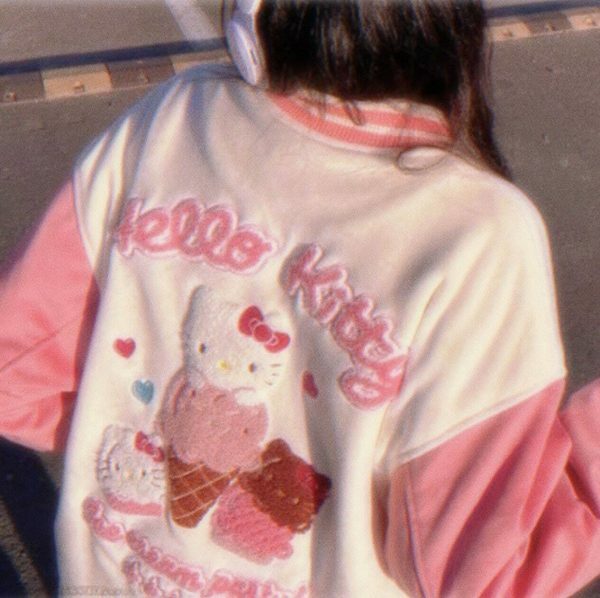 Y2K Hello Kitty Streetwear Varsity Jacket