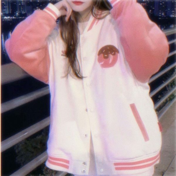 Y2K Hello Kitty Streetwear Varsity Jacket