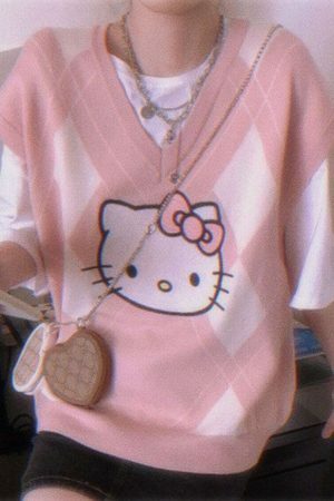 Y2K Hello Kitty Streetwear Vest