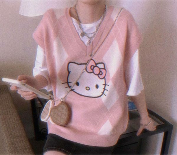 Y2K Hello Kitty Streetwear Vest