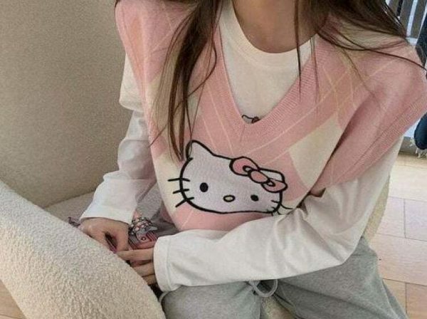 Y2K Hello Kitty Streetwear Vest