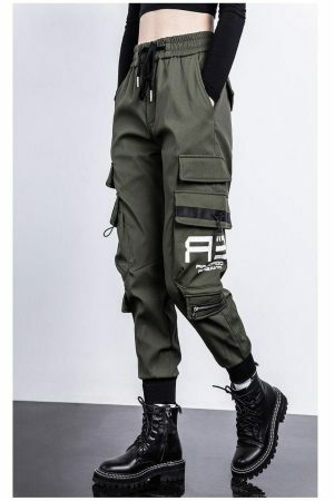 Y2K High Waist Cargo Pants Women Streetwear Baggy Joggers