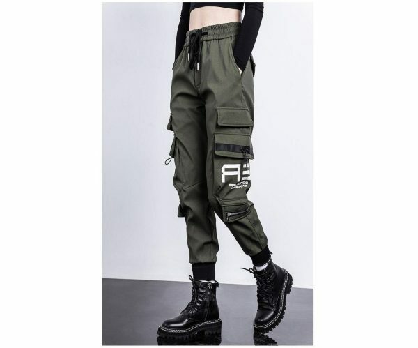 Y2K High Waist Cargo Pants Women Streetwear Baggy Joggers