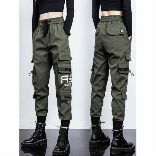 Y2K High Waist Cargo Pants Women Streetwear Baggy Joggers