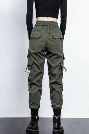 Y2K High Waist Cargo Pants Women Streetwear Baggy Joggers