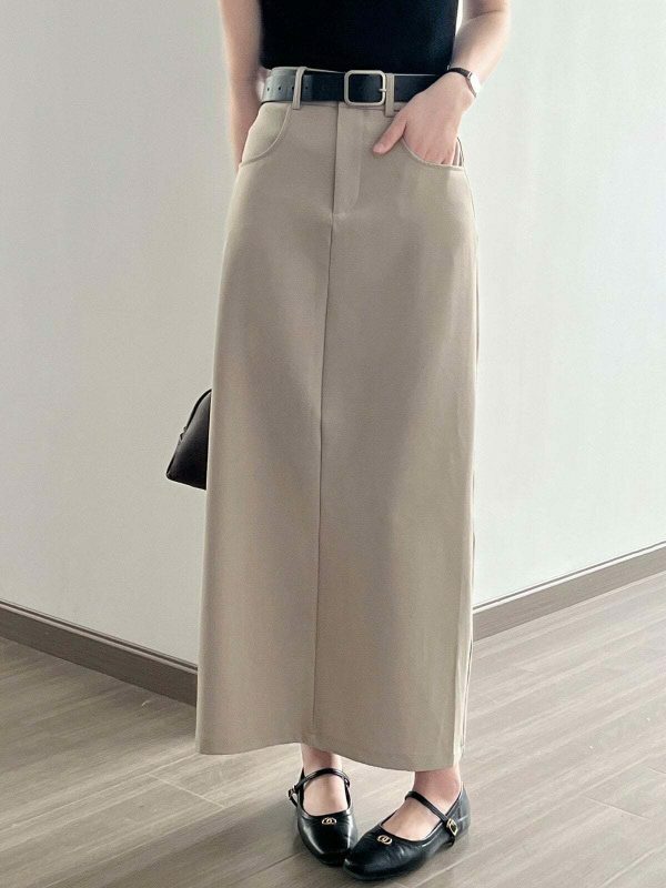 Y2K High Waist Cargo Skirt with Belt