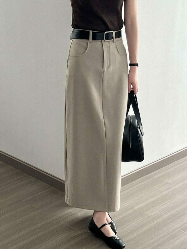 Y2K High Waist Cargo Skirt with Belt