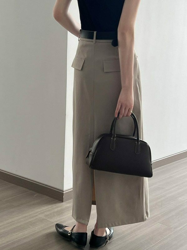 Y2K High Waist Cargo Skirt with Belt