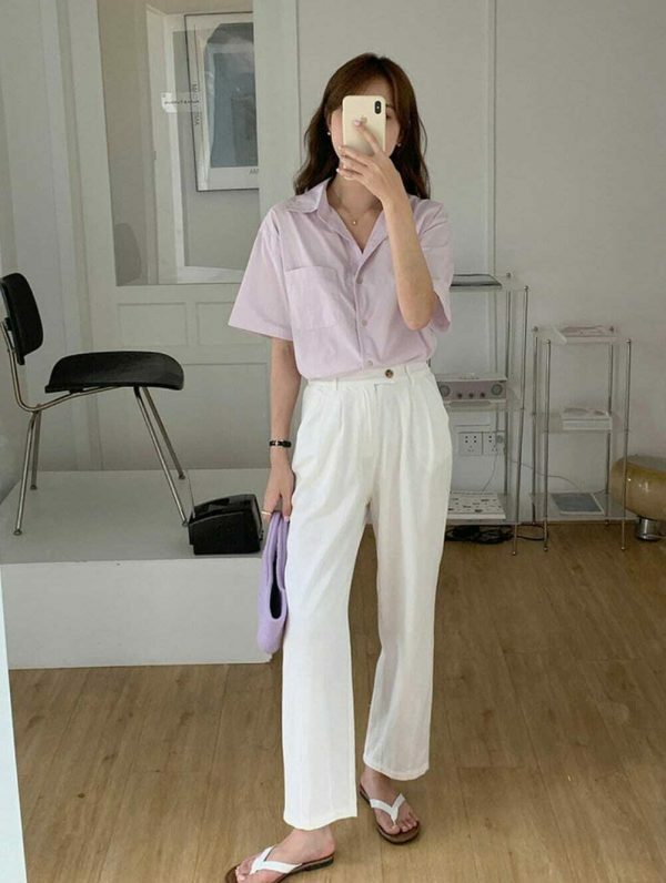 Y2K High Waist Cinched Ankle Pants