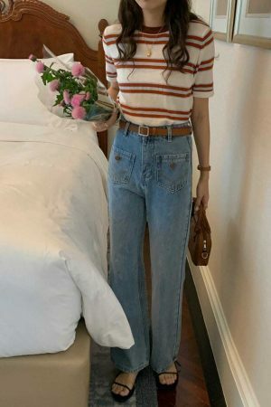 Y2K High Waist Front Pocket Bootcut Flare Jeans