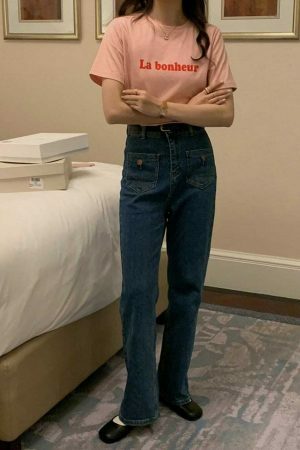 Y2K High Waist Front Pocket Bootcut Flare Jeans