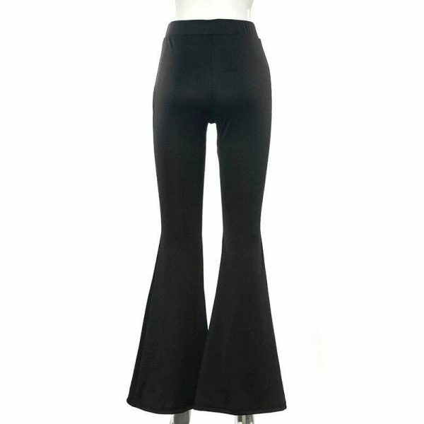 Y2K High Waist Wide Leg Women's Pants - Streetwear Fashion