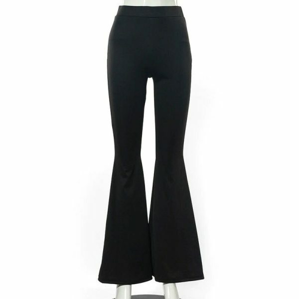 Y2K High Waist Wide Leg Women's Pants - Streetwear Fashion