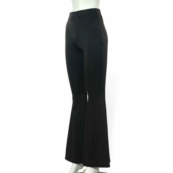 Y2K High Waist Wide Leg Women's Pants - Streetwear Fashion