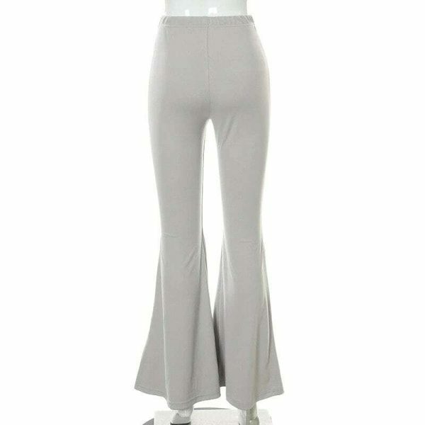 Y2K High Waist Wide Leg Women's Trousers - Streetwear Fashion