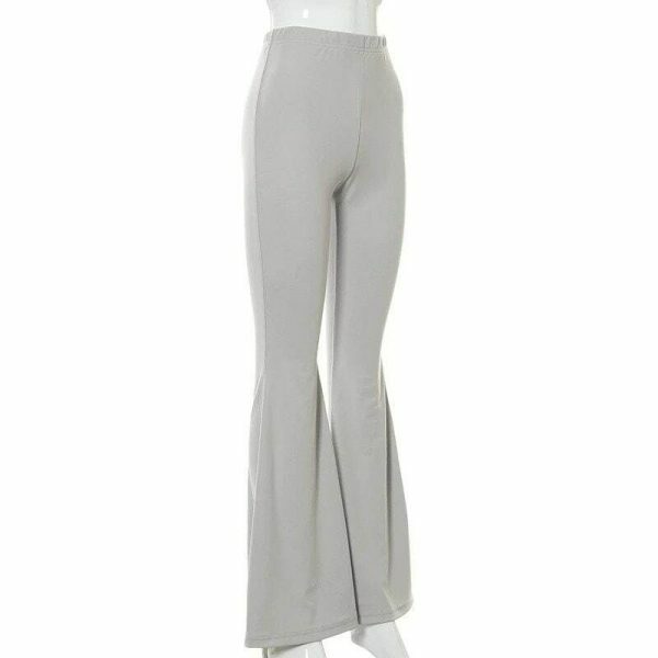 Y2K High Waist Wide Leg Women's Trousers - Streetwear Fashion