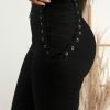 Y2K High Waisted Skinny Fit Stretchy Black Pants