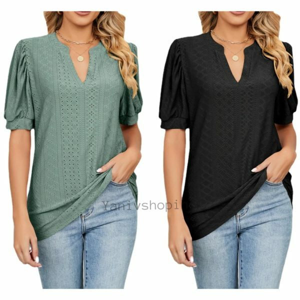 Y2K Hollow Out V-Neck Short Sleeve Blouse - Streetwear Fashion Top