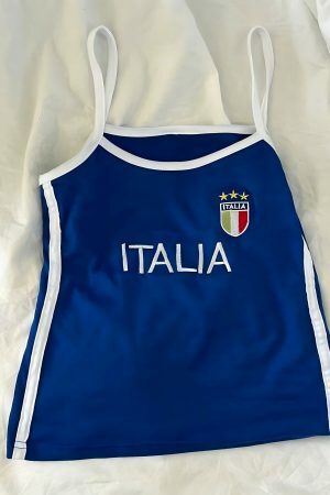 Y2K Italia Angel Baby Tank Top - 90s 2000s Aesthetic Streetwear