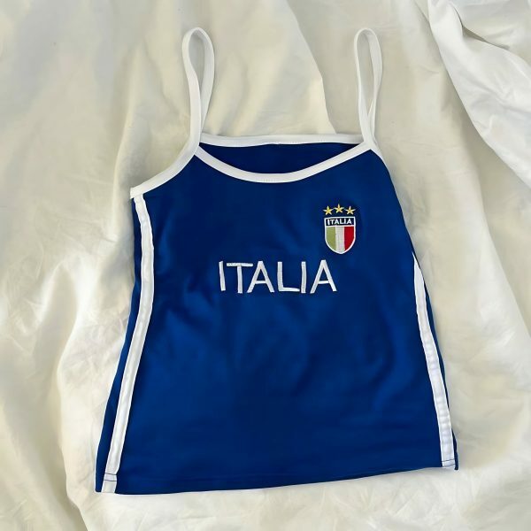 Y2K Italia Angel Baby Tank Top - 90s 2000s Aesthetic Streetwear