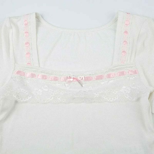 Y2K Japanese Lolita Streetwear Cropped Top