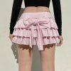 Y2K Japanese Sweet Low-Waisted Mini Skirt with Kawaii Lolita Aesthetics