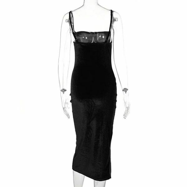 Y2K Juliet Velvet Slip Maxi Dress